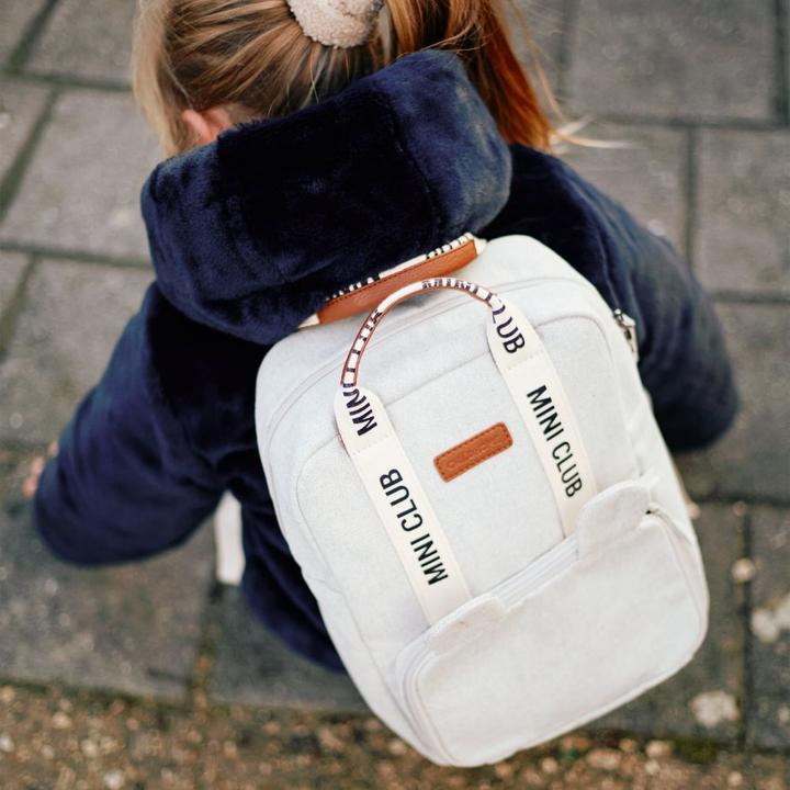 Image du produit Childhome Sac à dos pour enfants Club Signature canvas vieux blanc (7.40 l)