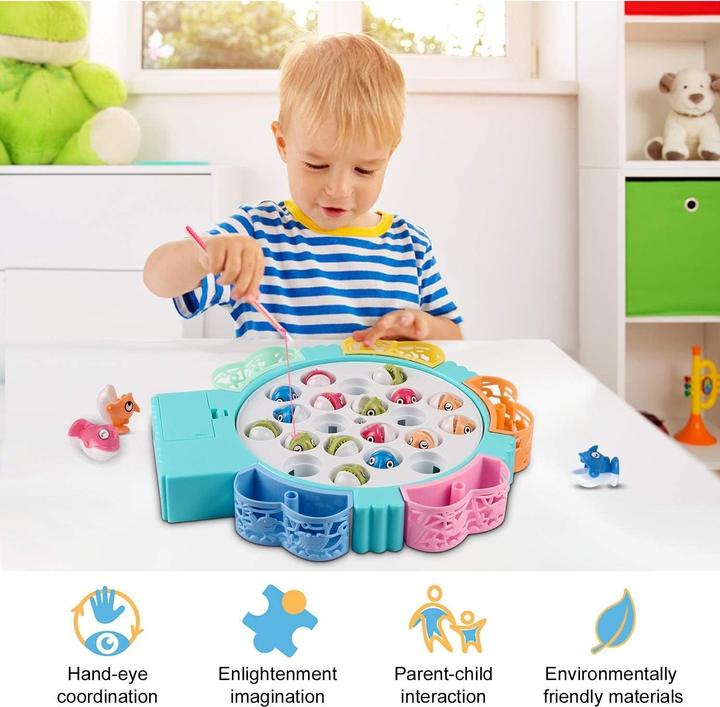 Actual product image The Toy Company Fishing game 21 fish with music