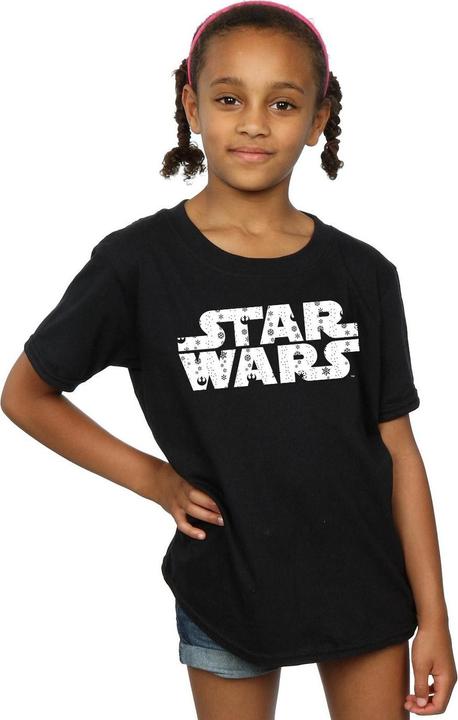Immagine prodotto Star Wars Christmas Logo Maglietta Ragazze (140, 146)
