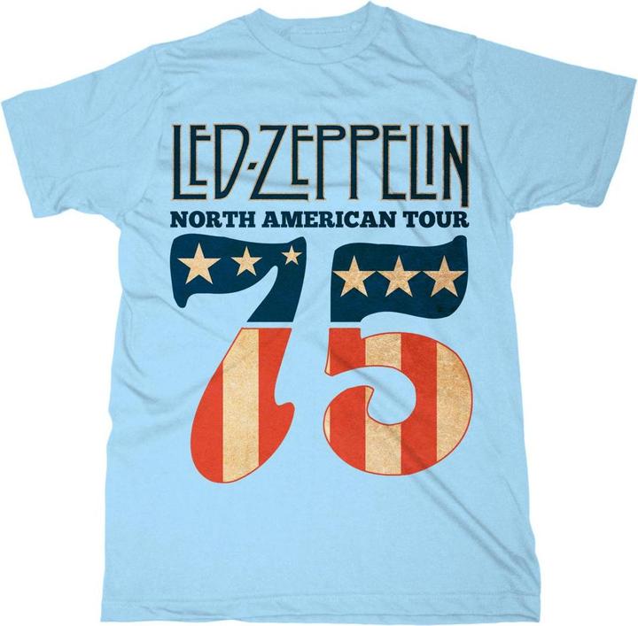 Produktbild Led Zeppelin Erwachsene 1975 Nordamerikatour TShirt (M)