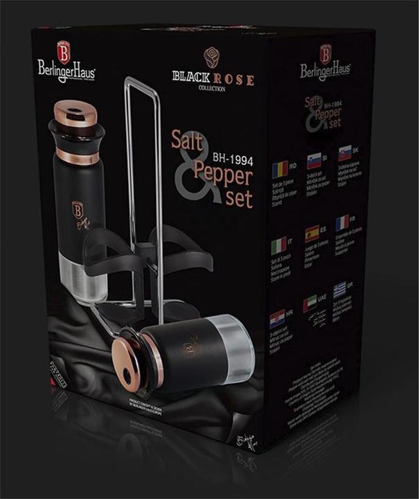 Productafbeelding BerlingerHaus Salz- und Pfefferstreuer-Set Black Rose Collection (Peper, Zout)