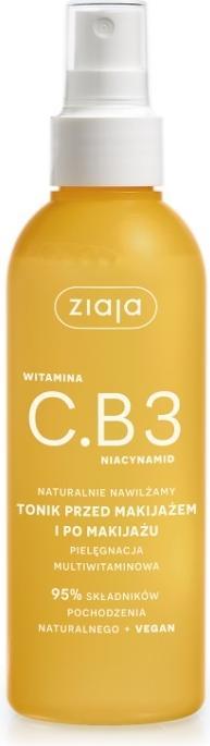 Actual product image Ziaja Vitamin Cb3 Niacinamide Tonic - Multivitaminove Hydratacni Tonikum Ve Spreji (Tonic water, 190 ml)