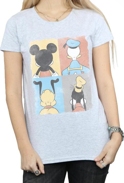 Actual product image Disney Womens/Ladies Mickey Mouse Four Backs Cotton T-Shirt (S)