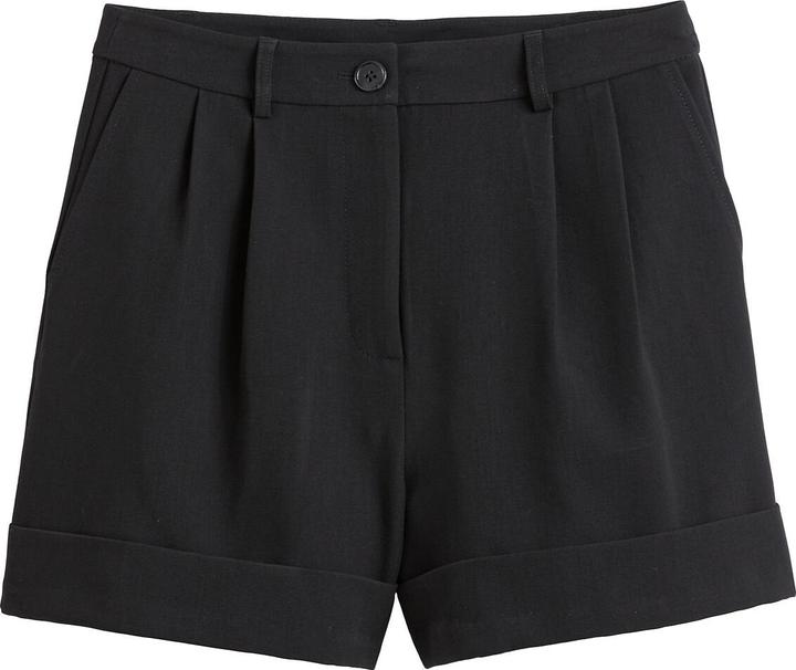 Produktbild La Redoute Collections High-Waist-Shorts mit Bundfalten (36)