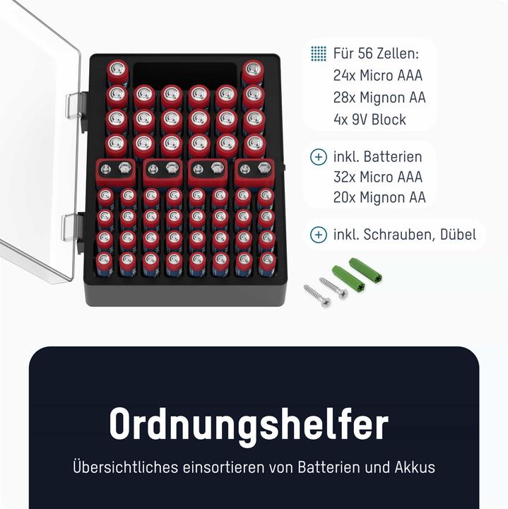 Immagine prodotto Ansmann Batteria alcalina Micro AAA / LR03 e Mignon AA / LR6 confezione da 52 pezzi (52 pz., AA, AAA)