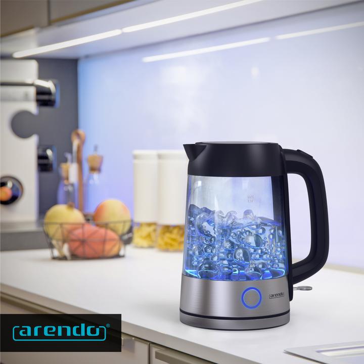 Actual product image Arendo Stainless steel glass kettle (1.70 l)