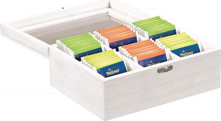 Produktbild Kesper Tee-Box 6 Fächer 21,7x16 weiss