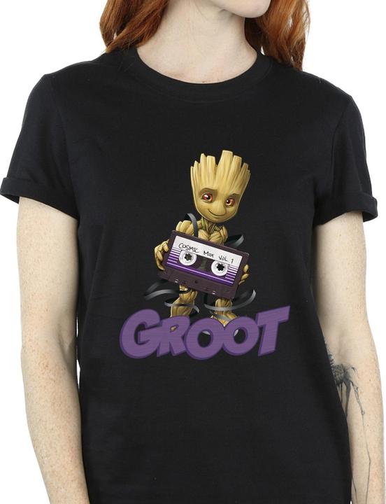 Immagine prodotto Guardians of the Galaxy Groot Casette Maglietta Ampia Donna (XXL)