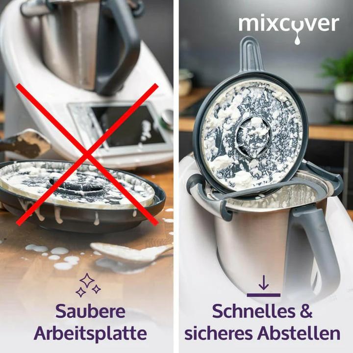 Image du produit Mixcover Support de couvercle et aide à la raclette compatibles avec Thermomix TM6 TM5 TM31
