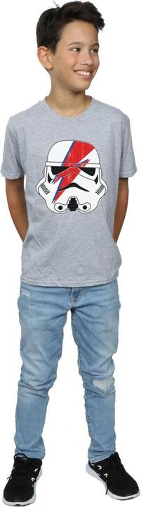Actual product image Star Wars Boys Glam Stormtrooper Lightning Bolt Cotton T-Shirt (116)
