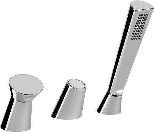 Produktbild Gessi Cono Dreiloch-Wannenrandbatterie, für Wanneneinlauf mit Umsteller, Brauseschlauch 1,50 m und