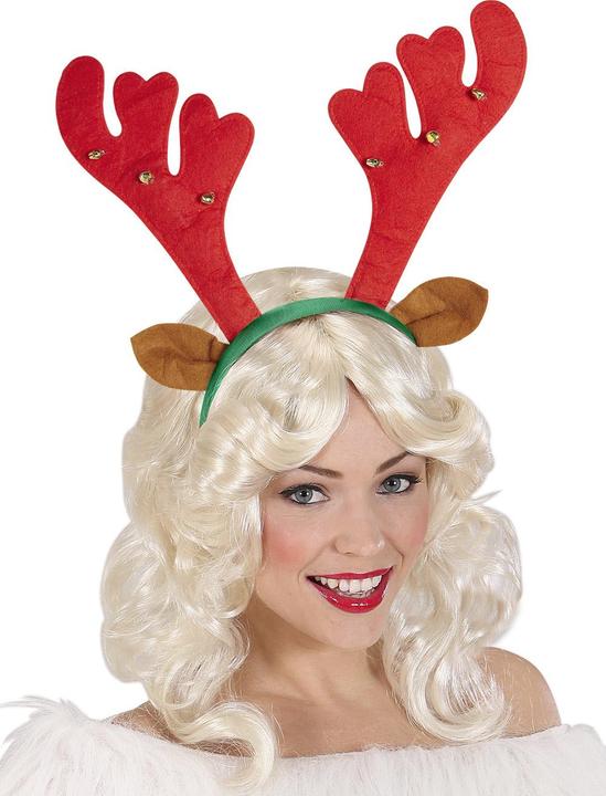 Actual product image Widmann Reindeer antlers with ears and bells (One size)