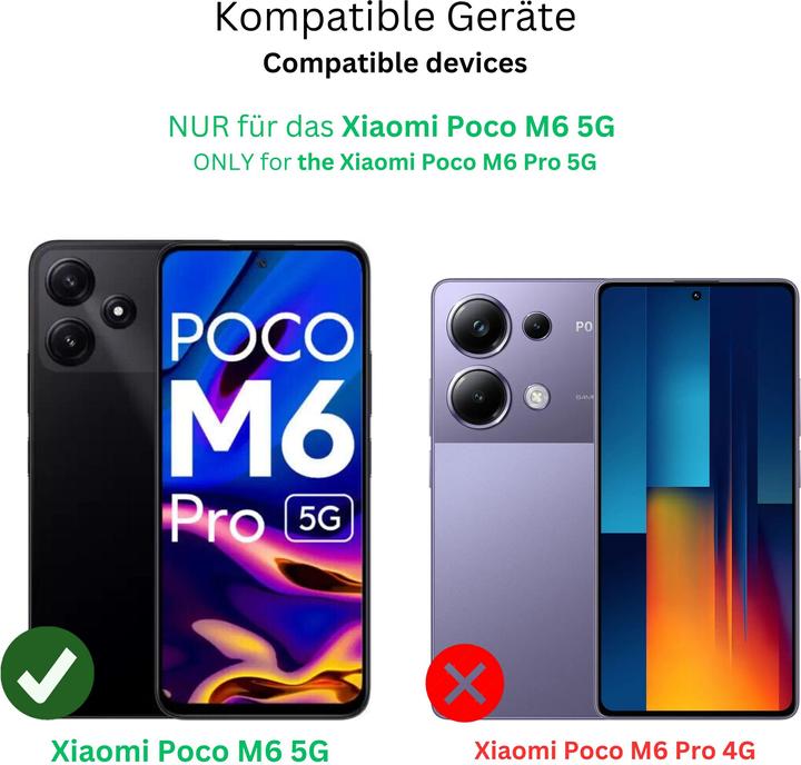 Actual product image Dipos Screen Protector 4-Way Privacy (1 Piece, Xiaomi Poco M6)
