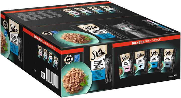 Actual product image Sheba Fine Flakes (Adult, 80 pcs., 6800 g)