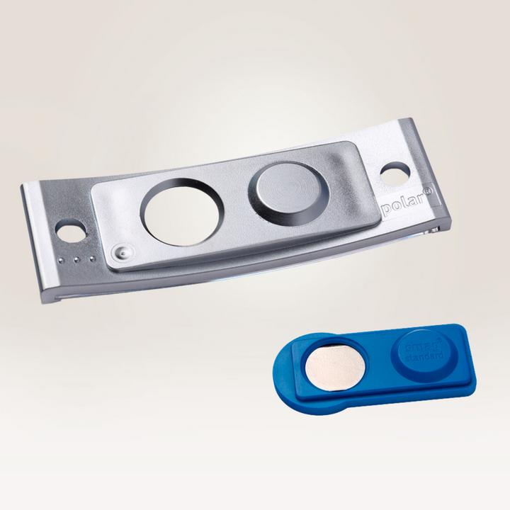 Produktbild Badgepoint POL20MA66-5DR Namensschilder, 64 x 22 mm, metallfarben