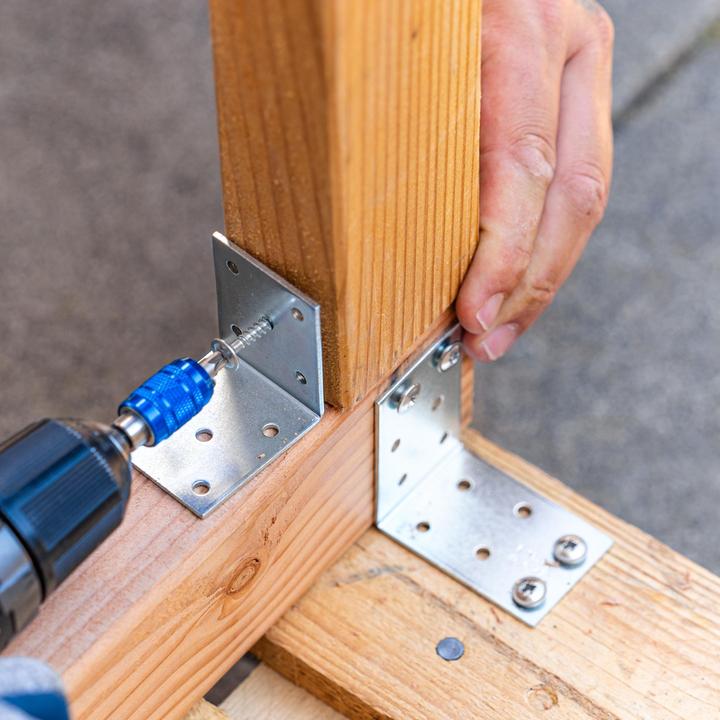 Produktbild Helpmate Lochplattenwinkel 40x40x20, verzinkt, 24 Stück (Lochplattenwinkel, 24 Stk.)