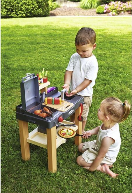 Produktbild Ecoiffier Sommerküche mit Grill und Pizzaofen, 27-tlg.