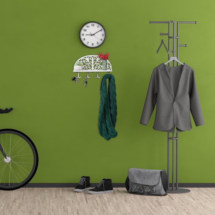 Actual product image Relaxdays Hallway Coat Rack with Shelf, Antique Design