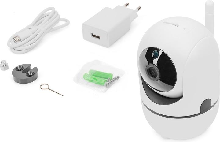 Actual product image Digitus Smart Full HD PT Indoor Camera with Auto-Tracking, WLAN + Voice Control (1920 x 1080 Pixels)