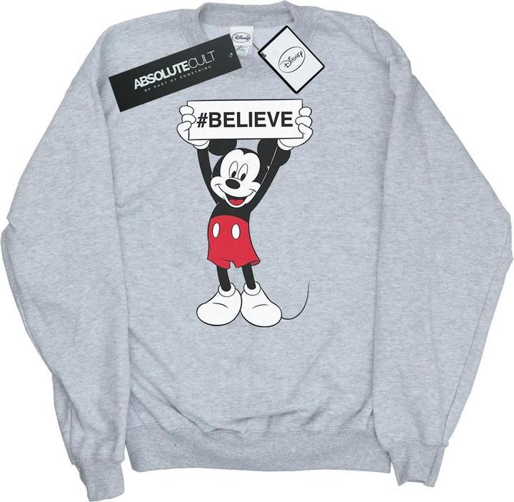 Actual product image Disney Girls Mickey MouseBelieve Sweatshirt (152, 158)