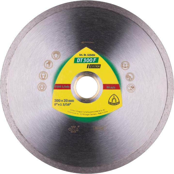 Klingspor DT 300 F Extra - Diamanttrennscheibe 200 x 25,4 / 30 mm