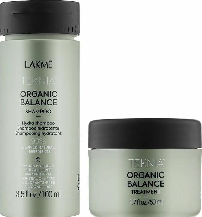 Actual product image Lakmé Lakme Teknia Travel Pack Organic Balance: Shampoo 100ml + Treatments 100ml
