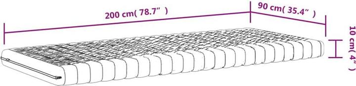 Produktbild VidaXL Manka (90 x 200 cm, Schaumstoffkern)