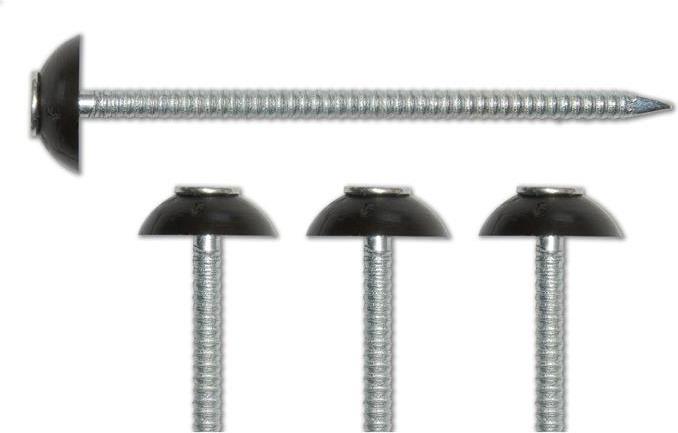 Gutta Super-S Ngel fr Bitumenwellplatten schwarz 2,8 x 70 mm Pack = 200 St (200 Stück, 70 mm)