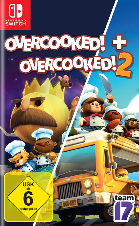 Actual product image Team17 Overcooked! + Overcooked! 2 (Switch, Switch Lite, Switch OLED, DE)