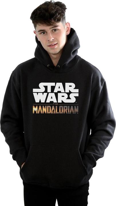 Immagine prodotto Star Wars The Mandalorian Logo Felpa con Cappuccio Uomo (L)