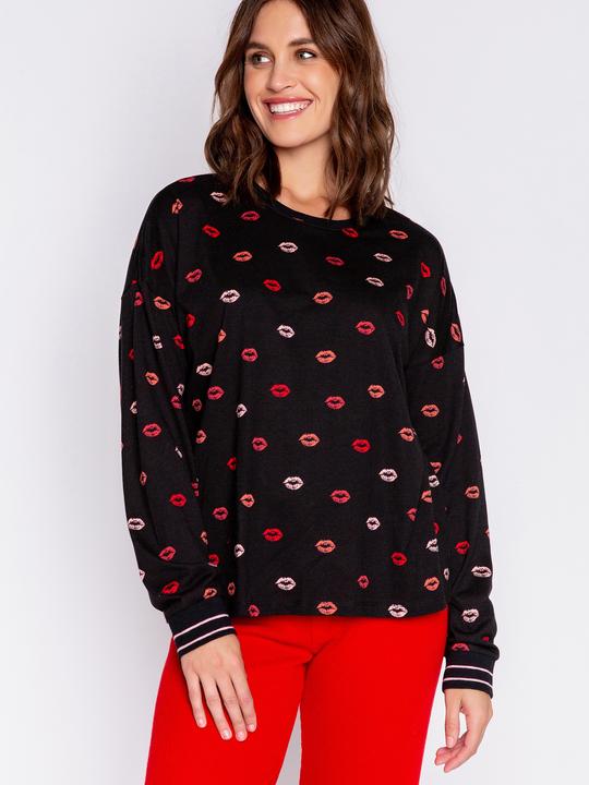 Immagine prodotto Pj Salvage Pigiama top "Be mine" nero/piccolo a fantasia (M)