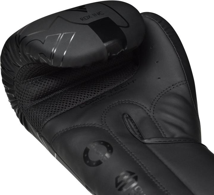 Actual product image Rdx Boxing Gloves F6 Matte Black-12OZ (12 OZ, 12)
