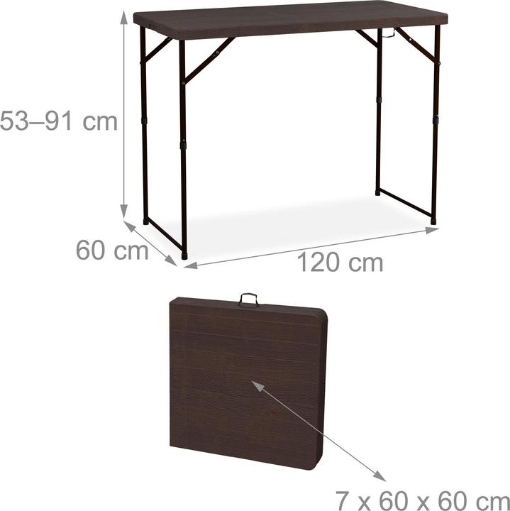 Produktbild Relaxdays Gartentisch (120 cm)