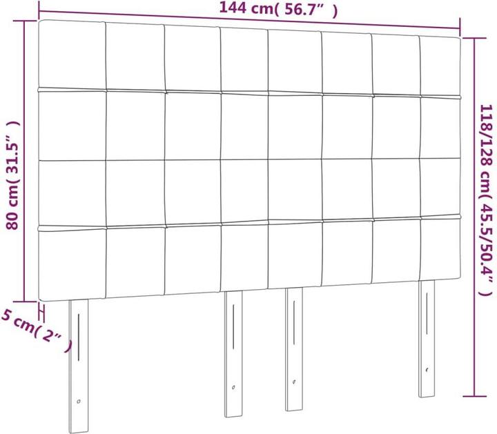 Actual product image VidaXL Adaline (144 x 5 x 128 cm)