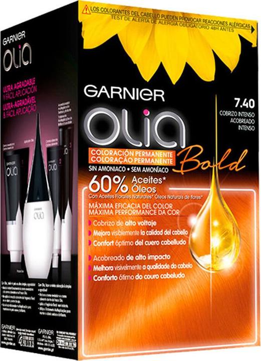 Produktbild Garnier Olia Haarfarbe 7.40 Intensives Kupfer 60 g (7.40 Intensives Kupfer)