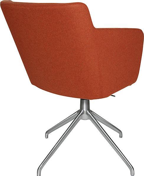 Produktbild Topstar Besprechungssessel SFH, 3D-Sitzgelenk und Aluminium-Fusskreuz, orange