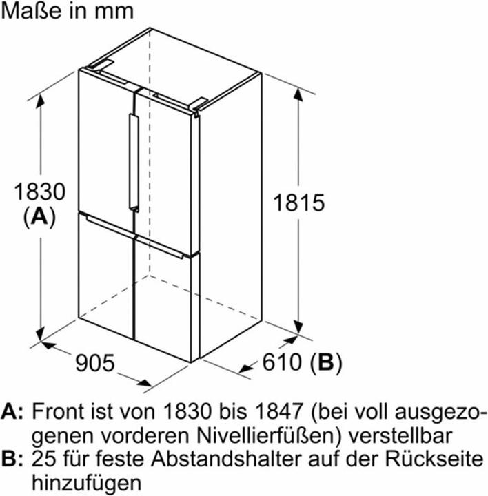Actual product image Bosch Hausgeräte KFN96VPEA (605 l)