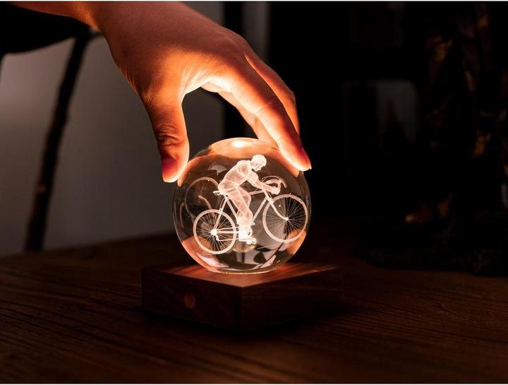 Actual product image Gingko Amber Crystal Light
