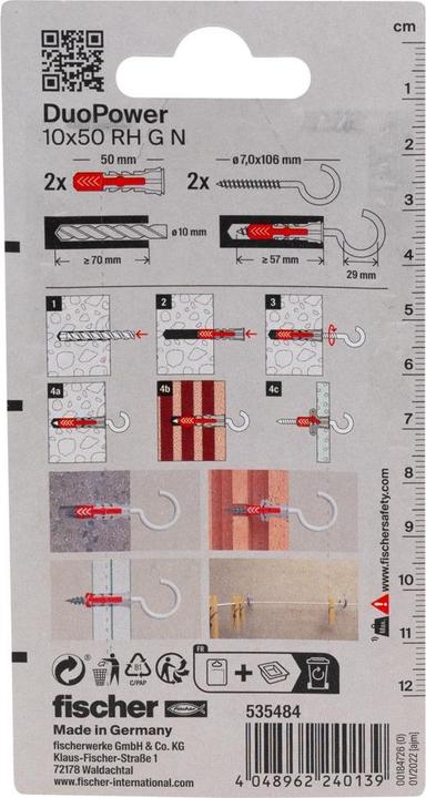 Immagine prodotto Fischer SB Nylondübel Duopower (2 pz.)