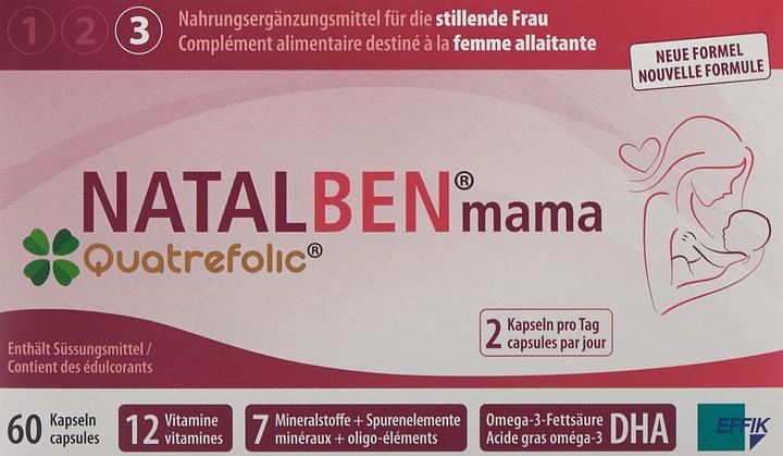 Immagine prodotto Natalben Mamma Quatrefolic (1 Pezzo/i, Pillole, 132 g)