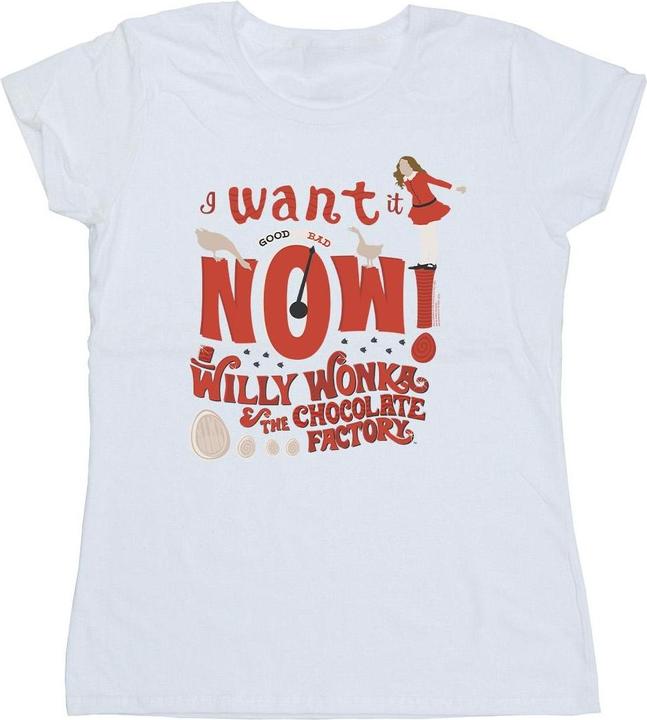 Image du produit Willy Wonka & the Chocolate Factory - T-shirt VERRUCA SALT WANT IT NOW - Femme (L)