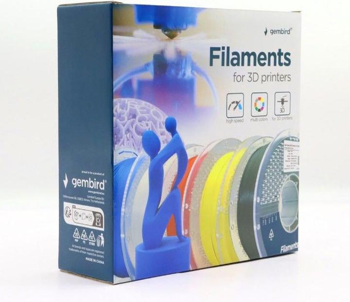 Actual product image Gembird High Speed PETG (PET, PETT) - Gul - 1.75mm - 1 kg (PETG, 1.75 mm, 1000 g, Yellow)