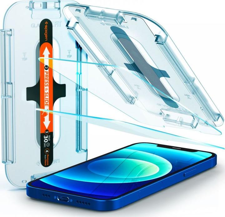 Immagine prodotto Spigen tR EZ Fit (2 Pezzo/i, Apple iPhone 12, Apple iPhone 12 Pro)