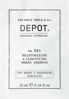 Bruno Vassari 500 Beard Mustache Specifics No 501 Pro-Vitamin B5 Beard Shampoo - feuchtigkeitsspendend und klärend (10 ml, Flüssiges Shampoo)