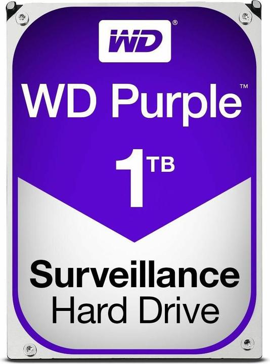 Actual product image WD Purple WD10PURX hard drive (1 TB, 3.5", CMR)