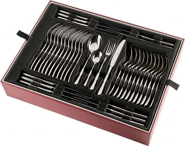 Actual product image Gerlach G01-0049P-ZEST-68PU-S1S1-01 Muza cutlery set 68 pieces in wooden box, 18/8 Stainless Steel (68 Piece, Cutlery set)