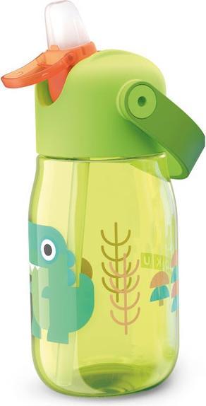 Actual product image ZOKU Flip Straw Green Children's Drinking Bottle