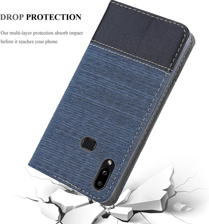 Produktbild Cadorabo Book Jeans Optik Cover (Samsung Galaxy A10s)