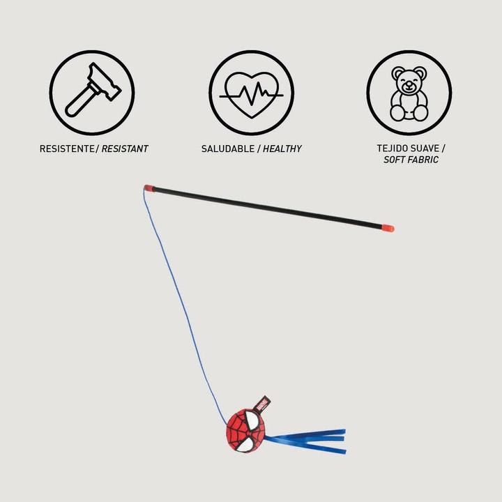 Actual product image Spiderman Cat toy Spider-Man red 100 % polyester (Catmint toy)
