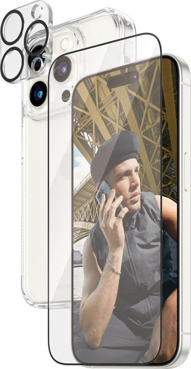 PanzerGlass 3-in-1-Pack (1 Piece, Apple iPhone 15 Pro)